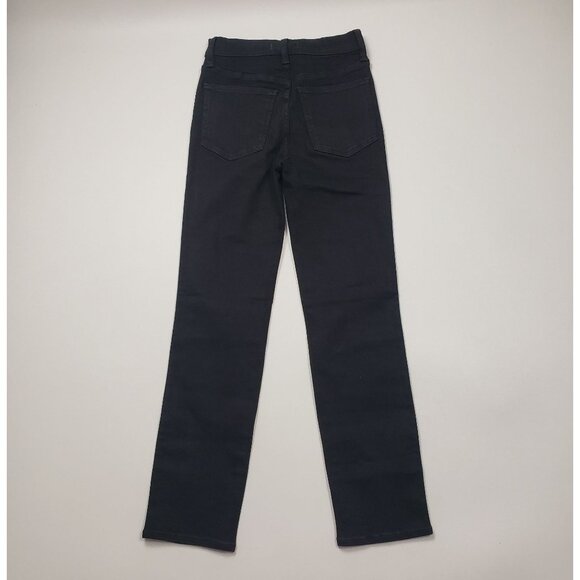 Madewell Stovepipe High-Rise Jeans Women's Size 25 in Black Rinse Wash MSRP $138 - Picture 14 of 16